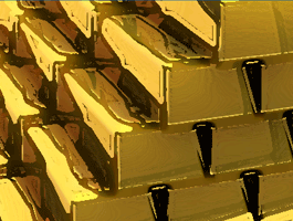 Gold bars illustration